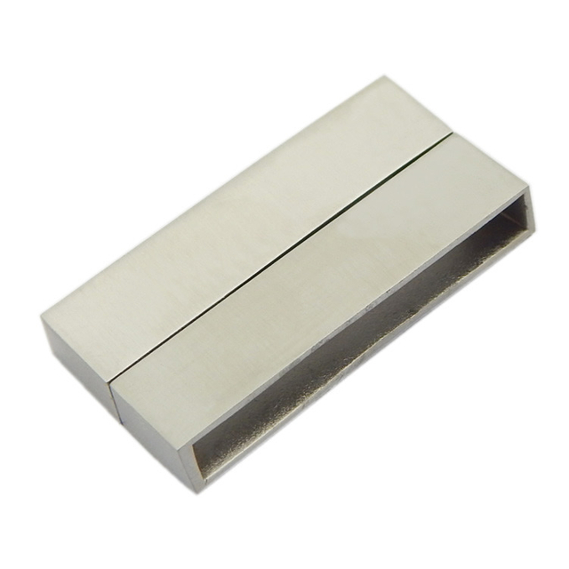 Online Wholesale Flat Multi Strands Stainless Steel Fastening Clasps 34X4mm Hole