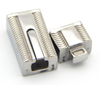 Factory Direct Negotiable Price 8X4mm Thick Flat Hole 304 Stainless Steel Clasps Flat Leather