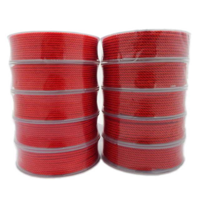 1.5mm 2.0mm 3.0mm Red Rope Chinese Knot Cord for Bracelet Necklace