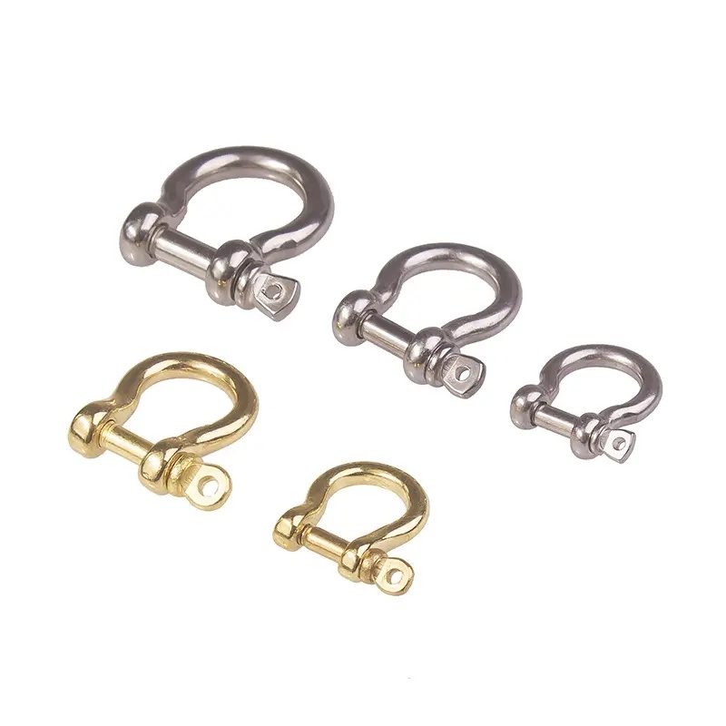 European Type Anti-Corrosion 10mm U Shape Brass Anchor Shackle for Paracord Survival Bracelet Buckle
