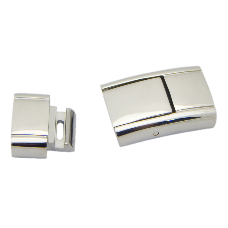 Inner Diameter 10X3.5mm Tiny Stainless Steel End Hook Snap Button Clasp for Flat Leather Cord