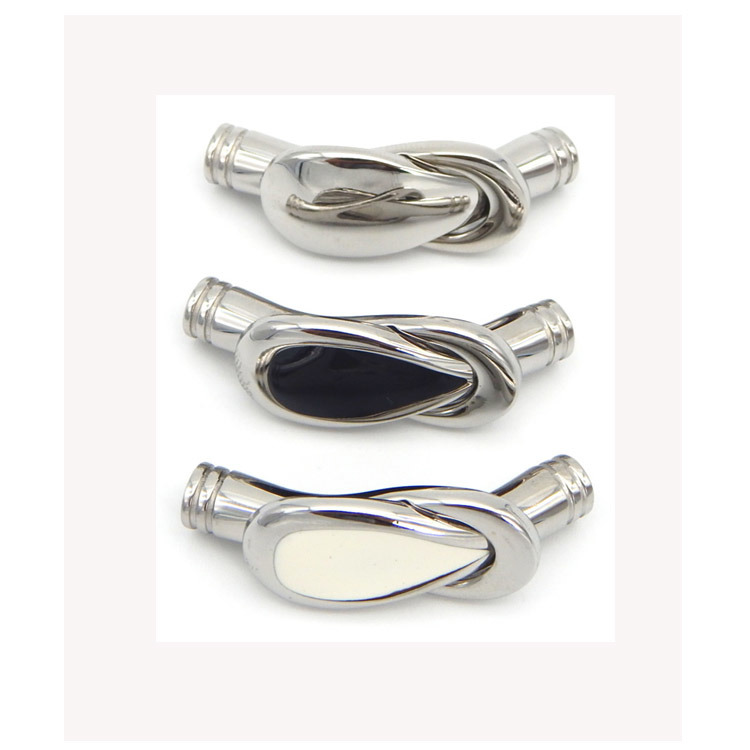 5.2 mm Hole Diameter Spoon Shape Locking Stainless Steel Clasp for Vintage Womens Jewelry