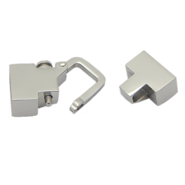 12X4mm or 12X6mm Flat Screw Stainless Steel Clasp Locks for Leather Bracelets Hooks