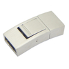 8X3mm European Personalized High Polish Stainless Steel Snap Clasps Findings for Flat Leather Cord