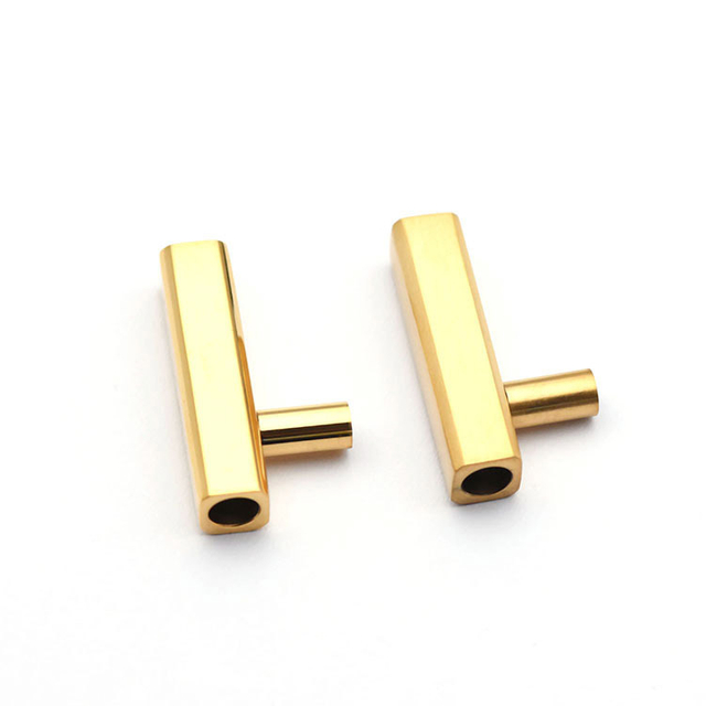 High Quality Stainless Steel Square Clasp Fits 3mm 4mm Leather Cord Bracelet Accessories