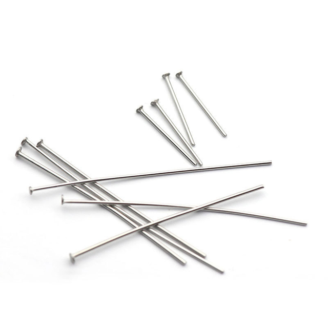 DIY Earrings Accessories Stainless Steel Head Shaped Eye Head Pins Needles