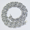 Hip Hop Cuban Chain Diamond Bracelet 8 Shape Men′s and Women′s Necklace Manufacturer