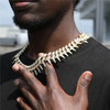 European Hot Selling Hip Hop Jewelry Punk Rap Men′s Thorns Cuban Link Chain Bling Iced out Spike Cuban Chain Necklace
