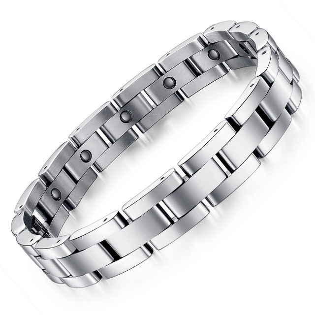 Top Selling Healing Magnetic Bracelet Stainless Steel Titanium Magnetic Bracelets Health Benefits