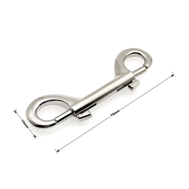 Custom Double End Snap Hook Strong Metal Dog Clasps Dog Collar Hardware Buckle Dog Leash Snap Hooks